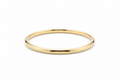 Sleek polished gold bangle bracelet